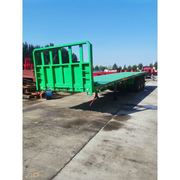 Steel Flatbed Semi Truck Trailers for Shipping 20ft 40ft 50ft 53ft in 15 Workdays