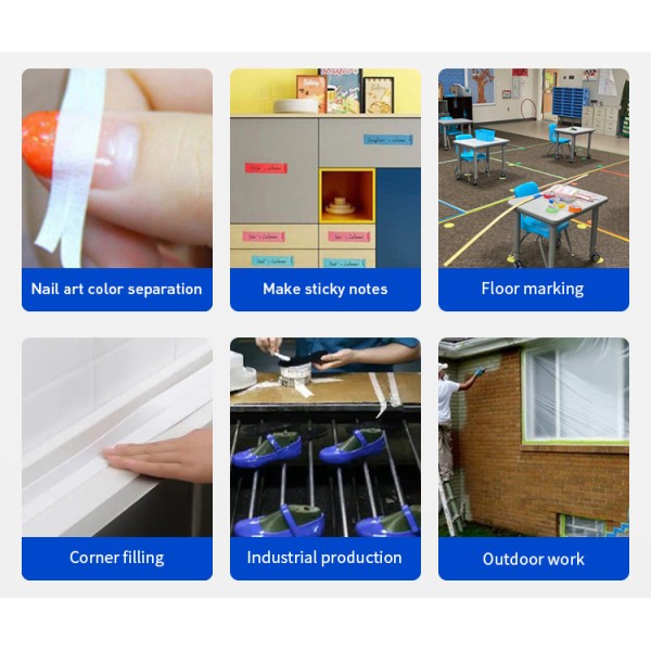 0.18mm Thickness Decorative Washi Tape Writable Removable For Delicate Surfaces