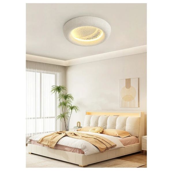 kids room decorative lighting fixture cream breeze Minimalist Wabi Sabi moon ceiling light(WH-MA-302)