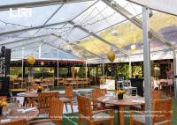 12M Length Luxury Wedding Tents Waterproof Clear PVC Roof Frame Outdoor Party Tents