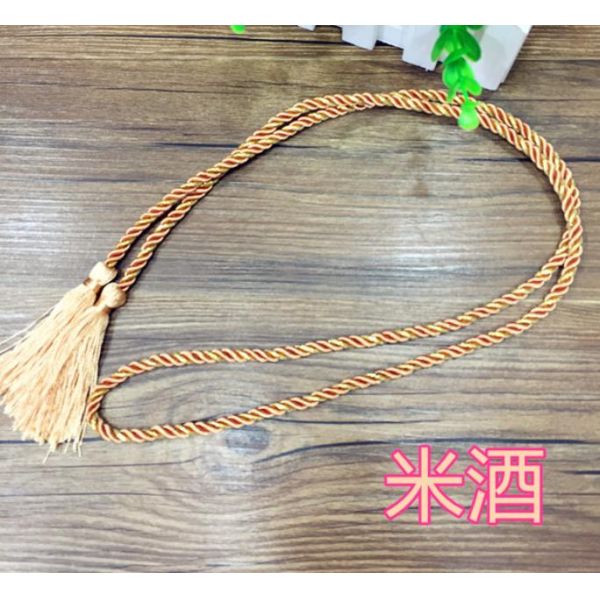 Delicate fluorescent multicolored fringe tassel trimming for graduation cap decoration
