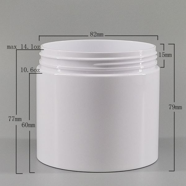 pot en plastique de la nourriture 300ml de santé de protéine d'emballage crème de poudre