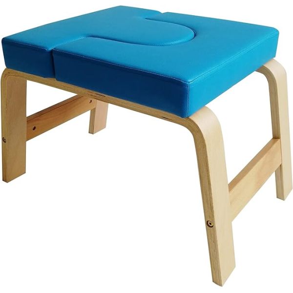 Solid Wood Yoga Headstand Chair for Effective Strength and Balance Training Modern Design