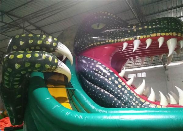 Lake Inflatable Water Pool Slide , Kids Inflatable Slides Air Sealed Long Distance