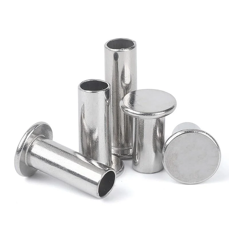 Stainless Steel Flat Head Half Rivet DIN 6792 Cold Forging