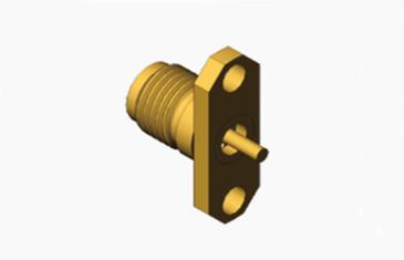 Série K ((2.92mm) Conector RF de montagem de flange feminino de latão com microstrip