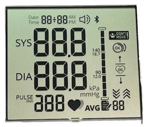 TN Black And White LCD Display VDD 3.3V Transflective LCD Screen