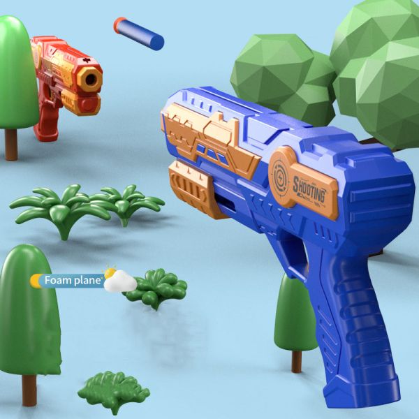 Pistola de avião de catapulta de espuma para esportes ao ar livre
