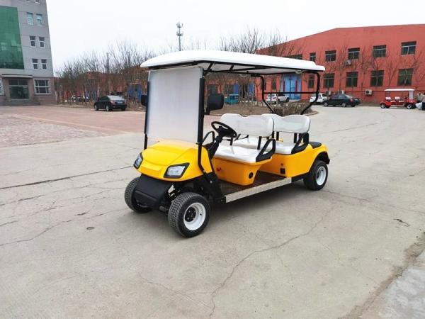 Carrinhos Elétricos de 4 lugares de Clube de Golfe Carros de Golfe 30km/h Bateria Alimentada Rua Legal
