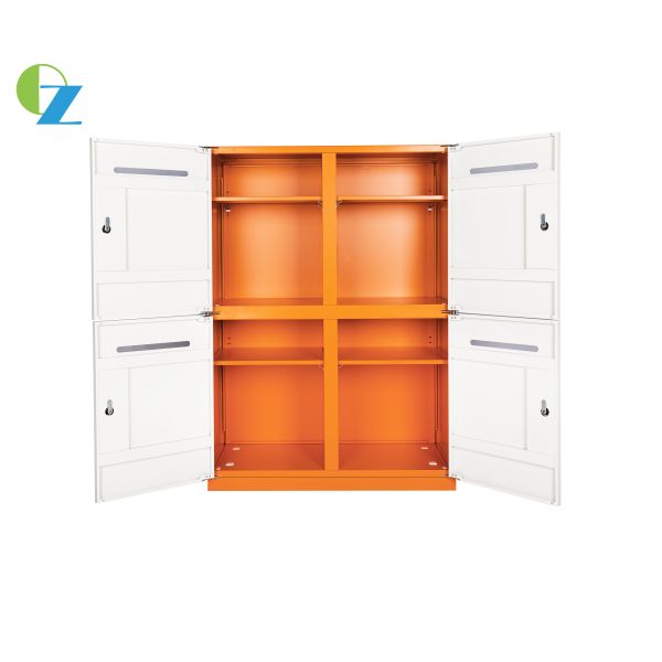 Красочные дети забавляются шкафчик для хранения небольшие шкафы металла одевают стальное
