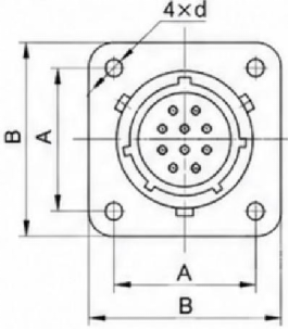 OHS-BM-1-50-18-B1-2-B OHS Series Subminiature Circular Electrical Connector 50 Contact
