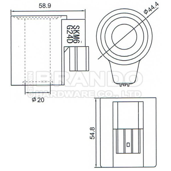 DC катушки SKM6-G24D 24V клапана соленоида крана башни SKM6 G24D Kobelco