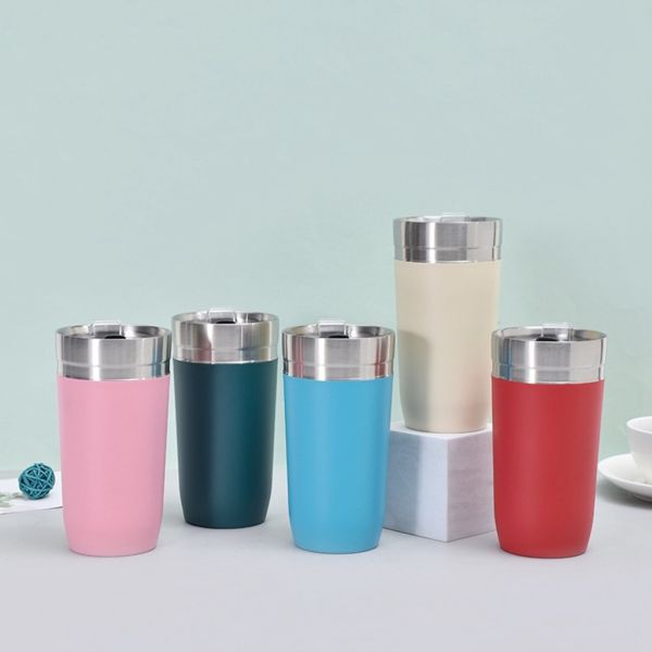 Production Stainless Steel Water Bottle 16oz Vacuum Insulated Straight Cup Tumbler