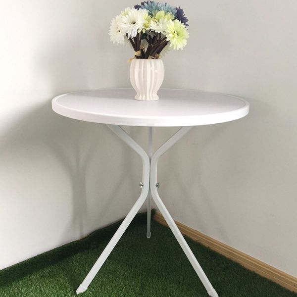 Outdoor Leisure Metal Garden Coffee Tables in Modern Round Shape with Customized Color