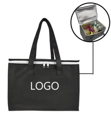 Insulated Lunch Picnic Cooler Bag Water-Resistant Cool Bag Heavy Duty Reusable Tote Grocery Shopping Cooler Bag