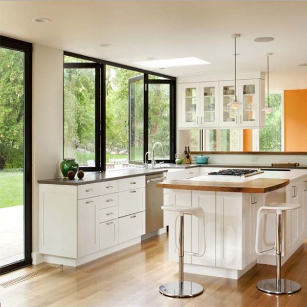 Multifunctional Folding Glass Curtain Wall Facade Windows Interior Aluminum