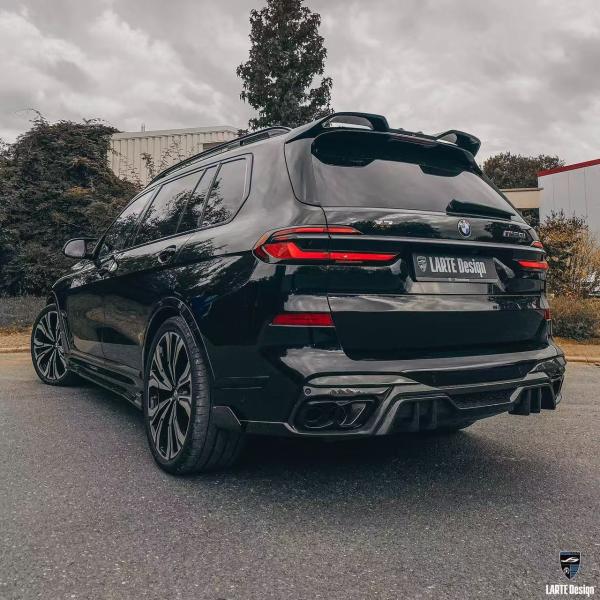 BMW X7 Carbon fiber Body Kit X7 LD style carbon fiber front lip diffuser Spoiler hood wheel arch