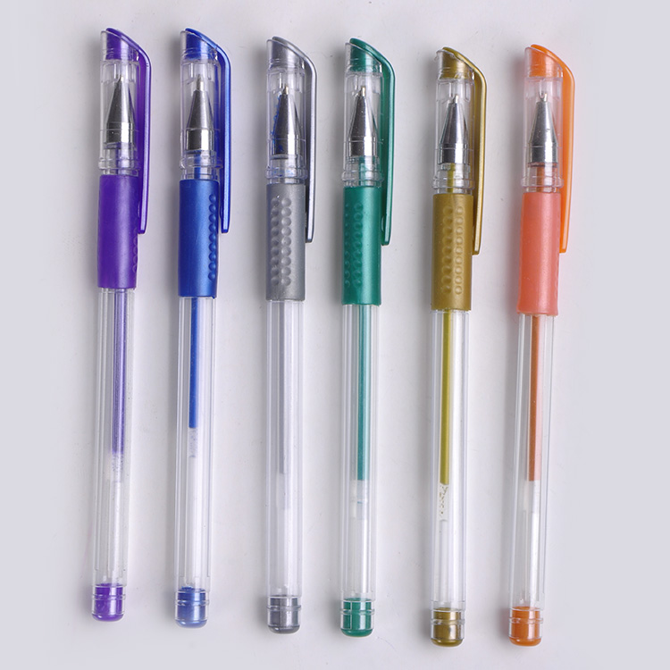Wholesale High Quality Colourful Cheap Custom logo 0.6mm Gel Pen