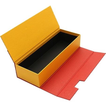 Leather Paper Jewelry FSC ISO9001 Double Door Box Clamshell Presentation Box
