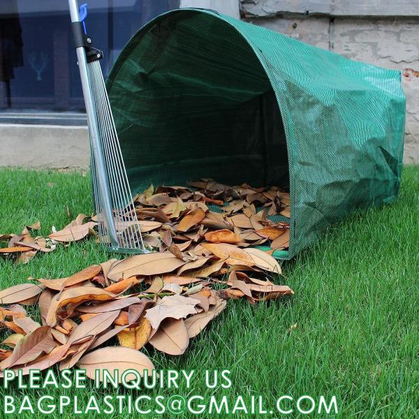 Heavy Duty Home and Yard Waste Bag 48-Gallon Woven Polypropylene, Reusable Lawn and Leaf Garden Bag with Reinforced