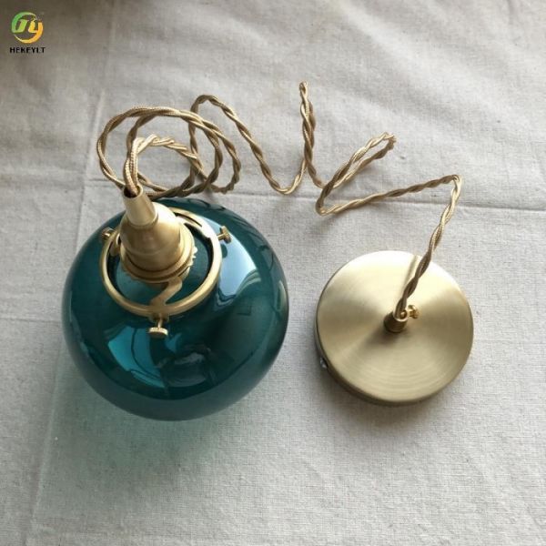 E14 D13cm Luces colgantes de vidrio contemporáneas Varios colores disponibles