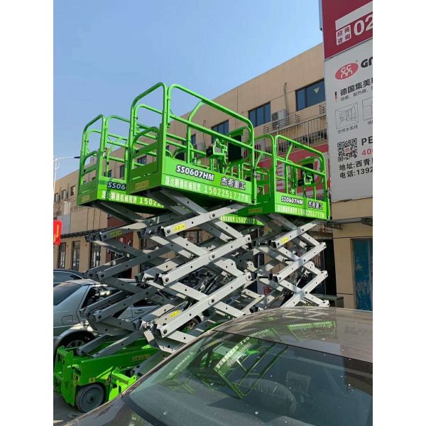 Hot selling 4m 12ft load capacity 320kg electric scissor lift for indoor building