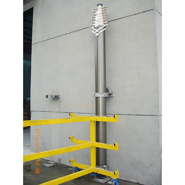 18m pneumatic telescopic mast 15 kg payloads NR-3300-18000-15L for mobile telecommunication antenna