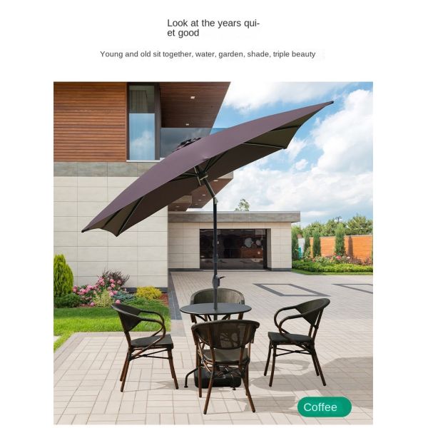 Aluminum Frame Garden Cantilever Parasol Umbrella Accept Customized OEM