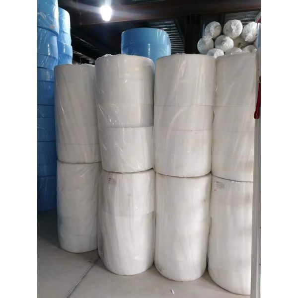 White Blue Meltblown Cloth , Melt Blown Material Hot Stamping Anti Bacteria