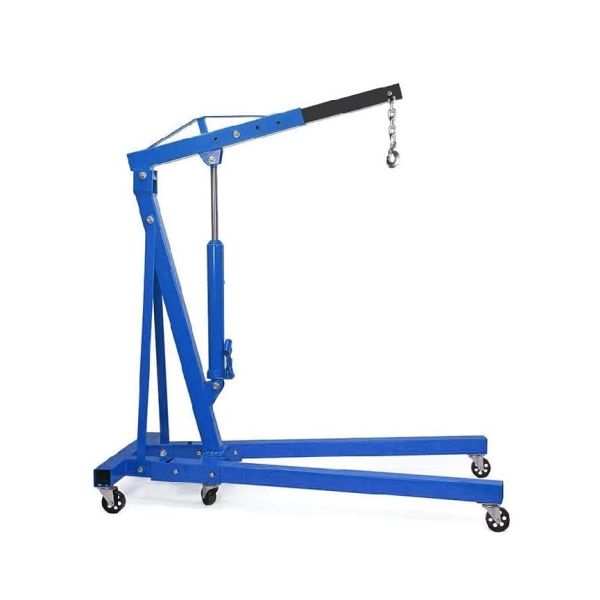 The wheels of the crane have a maximum weight capacity of 1000 lbs ensuring smooth and stable movement of heavy loads