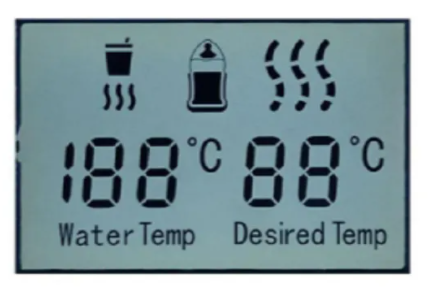 Customized Size 7 Segment LCD Display with Transmissive LCD and White LED Backlight