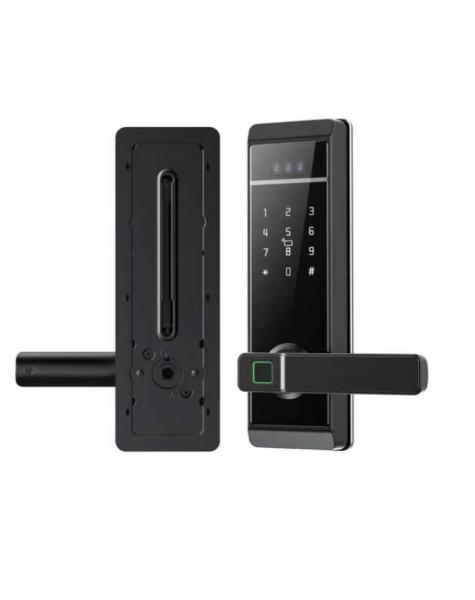 Qleung Tuya 顔認識 パームプリント 指紋 パスワード カードキー アンロック スマートホーム ドアロック
