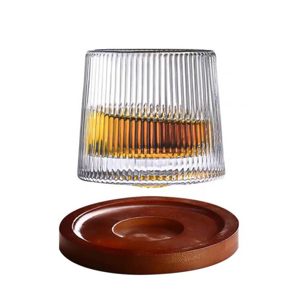 Venta al por mayor de botellas de whisky de cristal de 9 onzas grabadas con láser