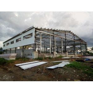 Quick Installed Large Span Industrial Steel Buildings Customized Size