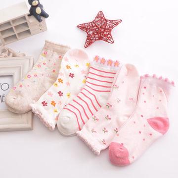 100% breathable, eco-friendly custom design cute cotton Baby socks