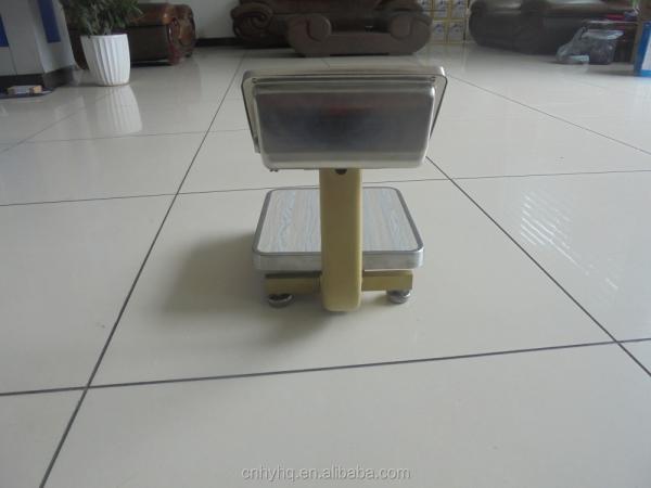 LCD Back Light 100kg Electronic Platform Scale TCS-608 in Stainless Steel for Accurate Weighing Results