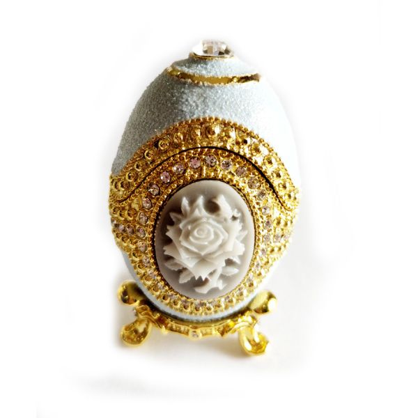 European Easter Egg Jewelry Box Jewel Storage Organizer Event Home Decor Easter Egg Jewelry Box Enamel Trinket box