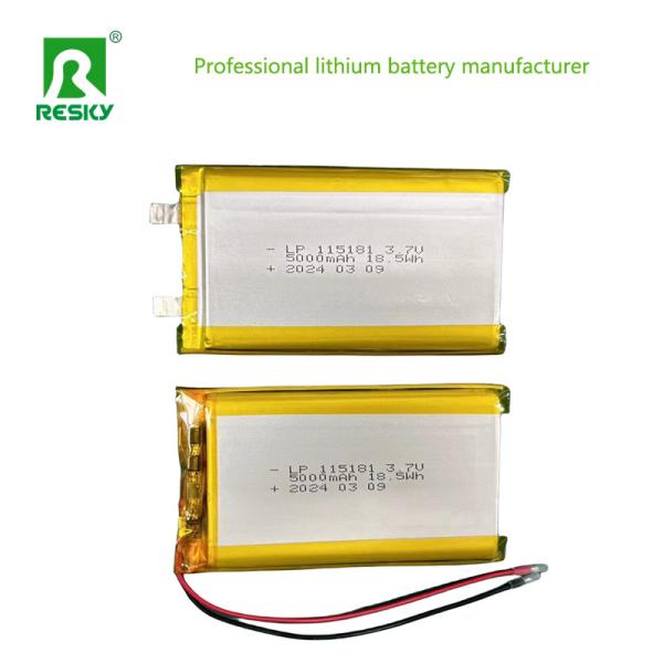 105080 805080 リチウムイオンポリマーバッテリー 3.7V 5000mAh 18.5wh パワーバンク用