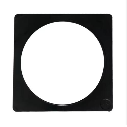 Base de goma reciclada negra de 45 mm para conos de tráfico