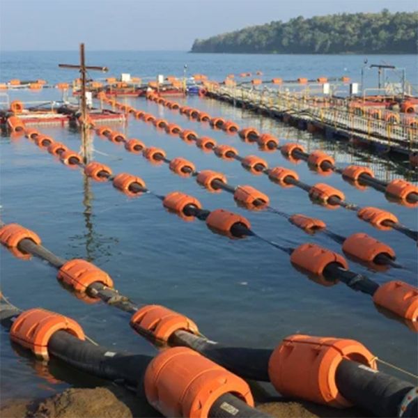Marina 3 pulgadas de oleoducto boya de gran diámetro tubo de succión de arena flotante