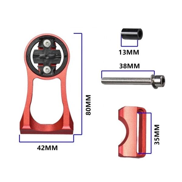 Mobile Camera Bicycle Speedometer Stand with Bike Stem Mount and Flashlight Holder