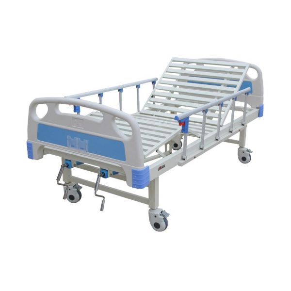 White Polypropylene Hospital Bed Caster Wheels 5 Inch Belt Brake