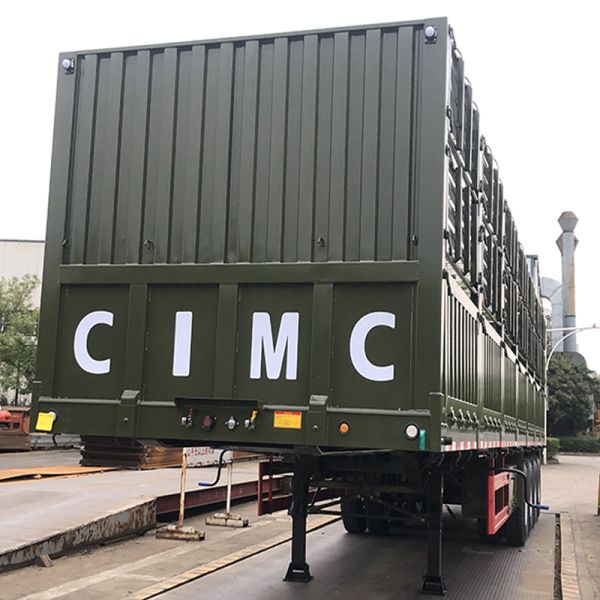 60 Ton Loading Capacity Semi Truck Trailer with Fence and Tarpaulin Main Beam T700/Q345 Steel