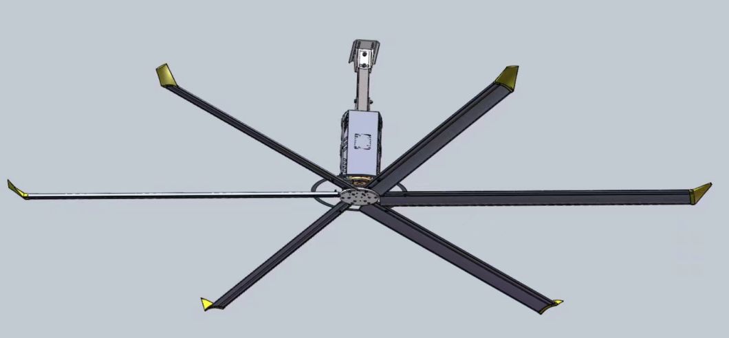 потолочный вентилятор вытыхания 3m 10FT HVLS промышленный крытый с мотором Pmsm