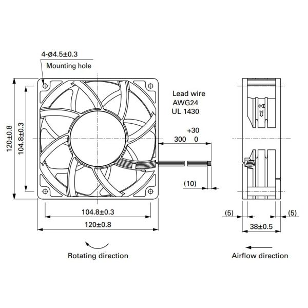 Small size High Speed DC Axial Fans , Equipment Cooling Fan San Ace Brand