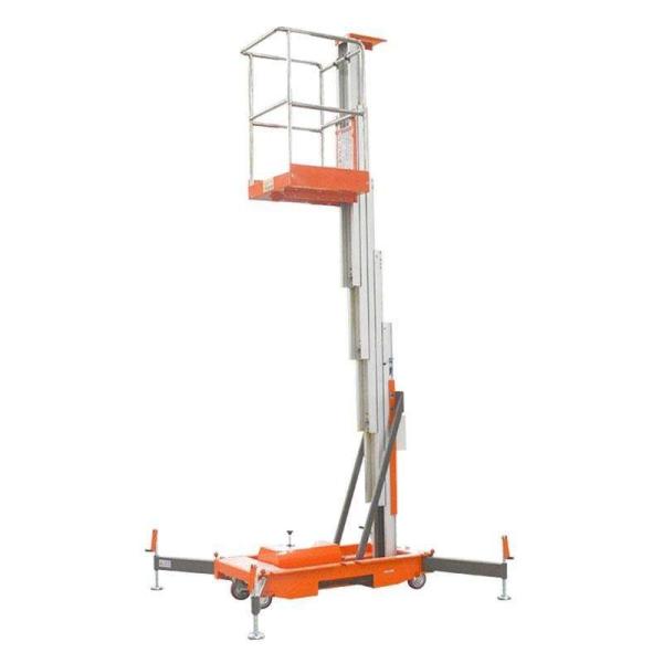 4m 6m 8m Electric Hydraulic Mast Lift Aluminium Alloy Lift Platform