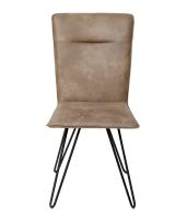 Elegante Design Modern Leather Side Chair Facil limpeza Para Restaurantes