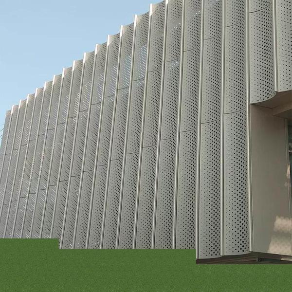 Powder Coated Perforated Metal Panel ISO14001 External For Office Building