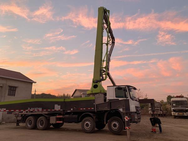 Bomba concreta Zoomlion 62M With Mercedes Benz do equipamento da construção