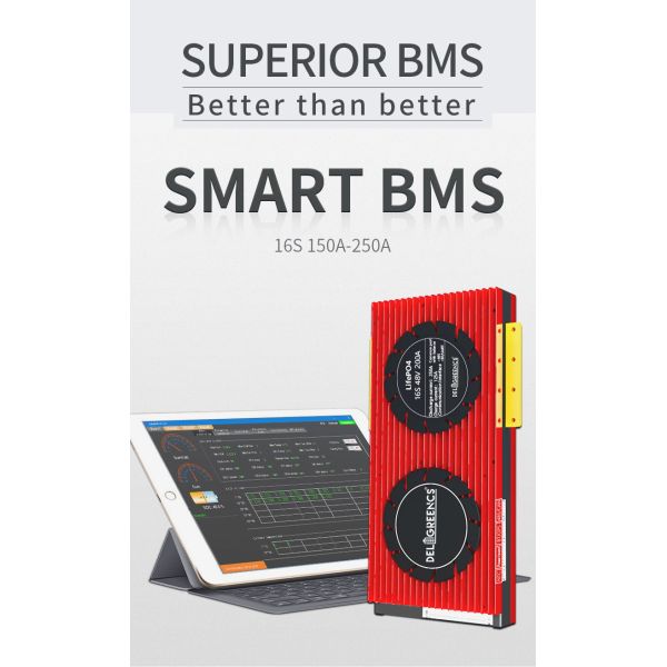 Smart Daly Bms Lifepo4 Bms Литийная батарея 12S 16S 36V 72V 100A 200Aa для 3,2V 150Ah Ли-он батарея